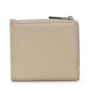 Damen-Mini-Geldbörse COCCINELLE aus Leder in Sandshell Modell Metallic Soft