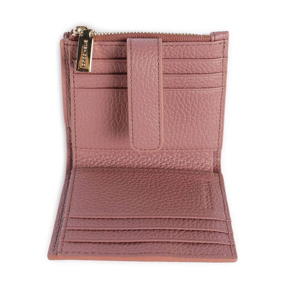 Portafoglio Donna Mini COCCINELLE in Pelle Colore Winter Rose Linea Metallic Soft