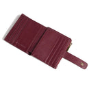 Portafoglio Donna Mini COCCINELLE in Pelle Colore Ribes Linea Metallic Soft