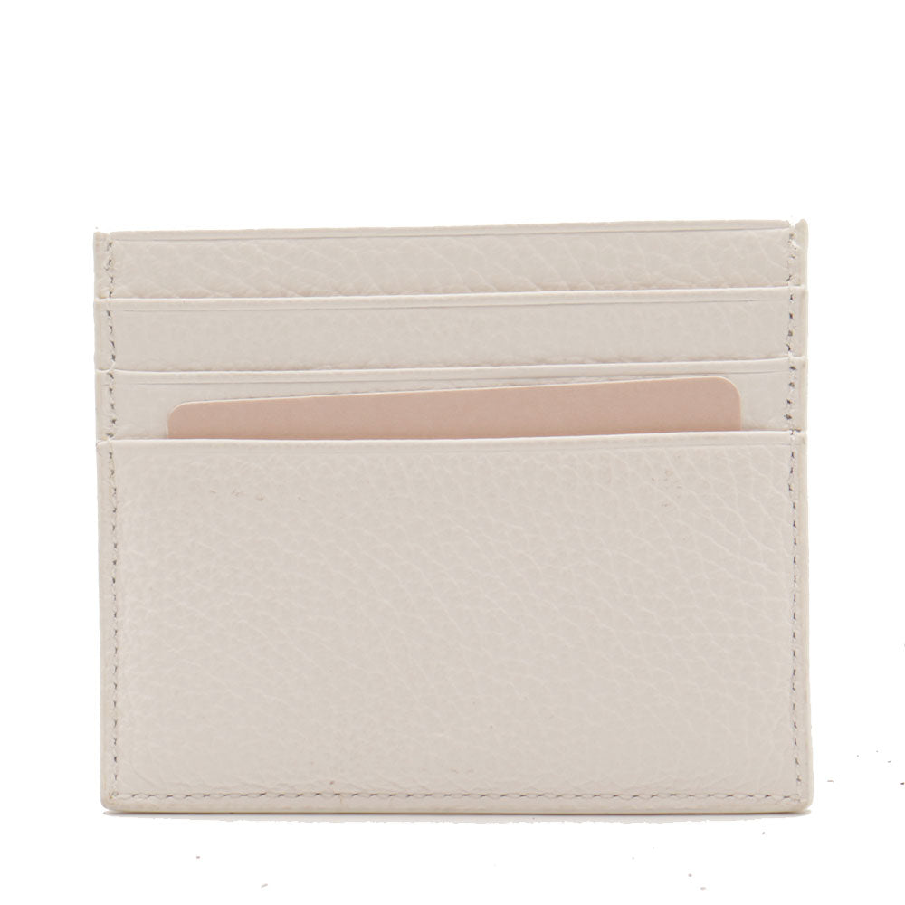 Portacarte Donna COCCINELLE in Pelle Brillant White Linea Metallic Soft