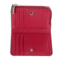 Portacarte Mini COCCINELLE in Pelle Linea Metallic Soft colore Sangria