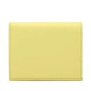 Damen-Mini-Geldbörse COCCINELLE aus Leder Modell Metallic Soft in Lime Wash
