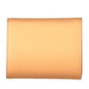 Damen-Mini-Geldbörse COCCINELLE aus Leder Modell Metallic Soft in Sunrise mit Druckknopfverschluss