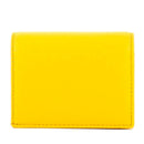 Damen-Mini-Geldbörse COCCINELLE aus Leder Modell Metallic Soft in Soleado mit Druckknopfverschluss