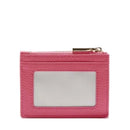 Portacarte Donna Mini COCCINELLE in Pelle Linea Metallic Soft colore Rosewood con Doppio Scomparto