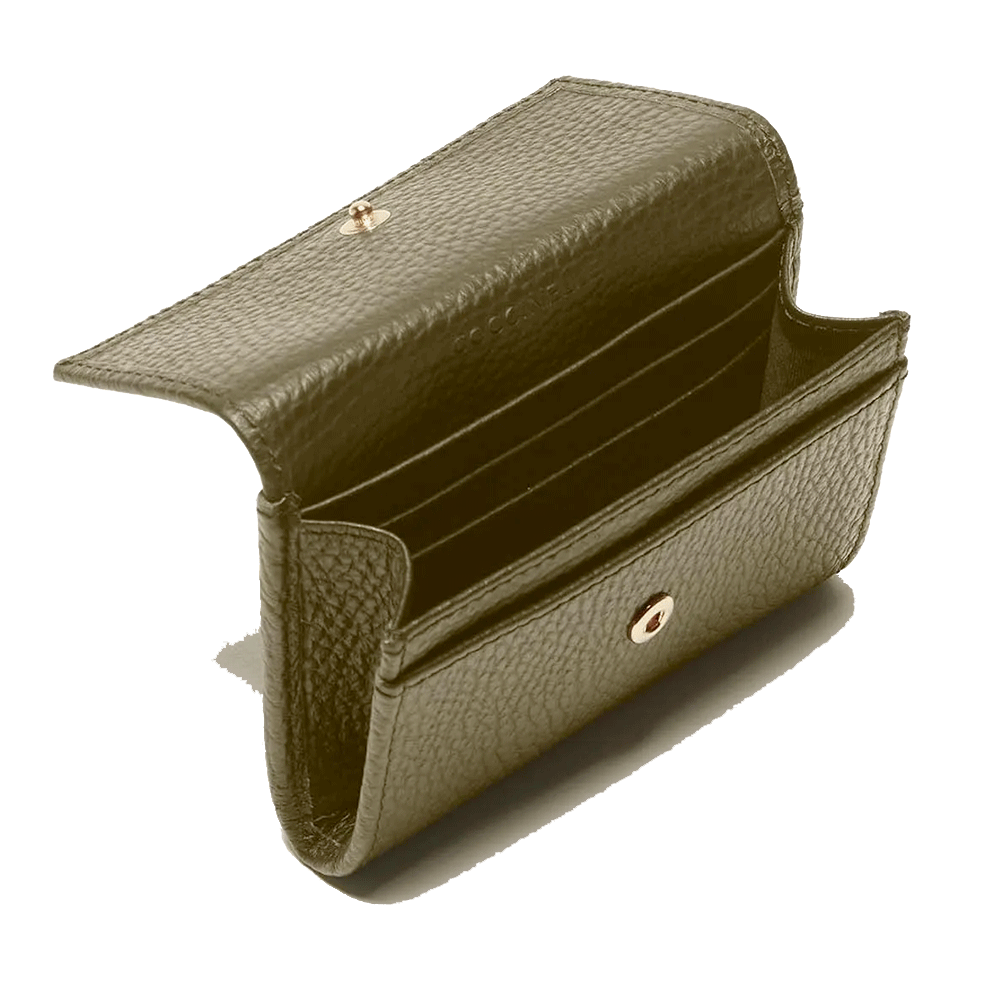 Portafoglio Piccolo COCCINELLE in Pelle Linea Metallic Soft colore Laurel Green - E2MW5173201
