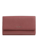Large Hammered Leather Wallet COCCINELLE Metallic Soft in Brandy