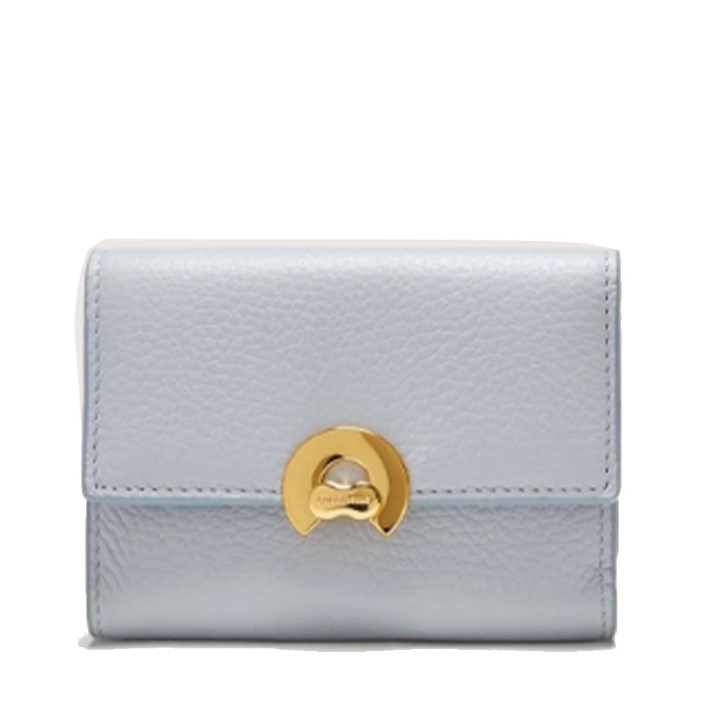 Portafoglio Donna Piccolo COCCINELLE in Pelle Colore Mist Blue Linea Binxie