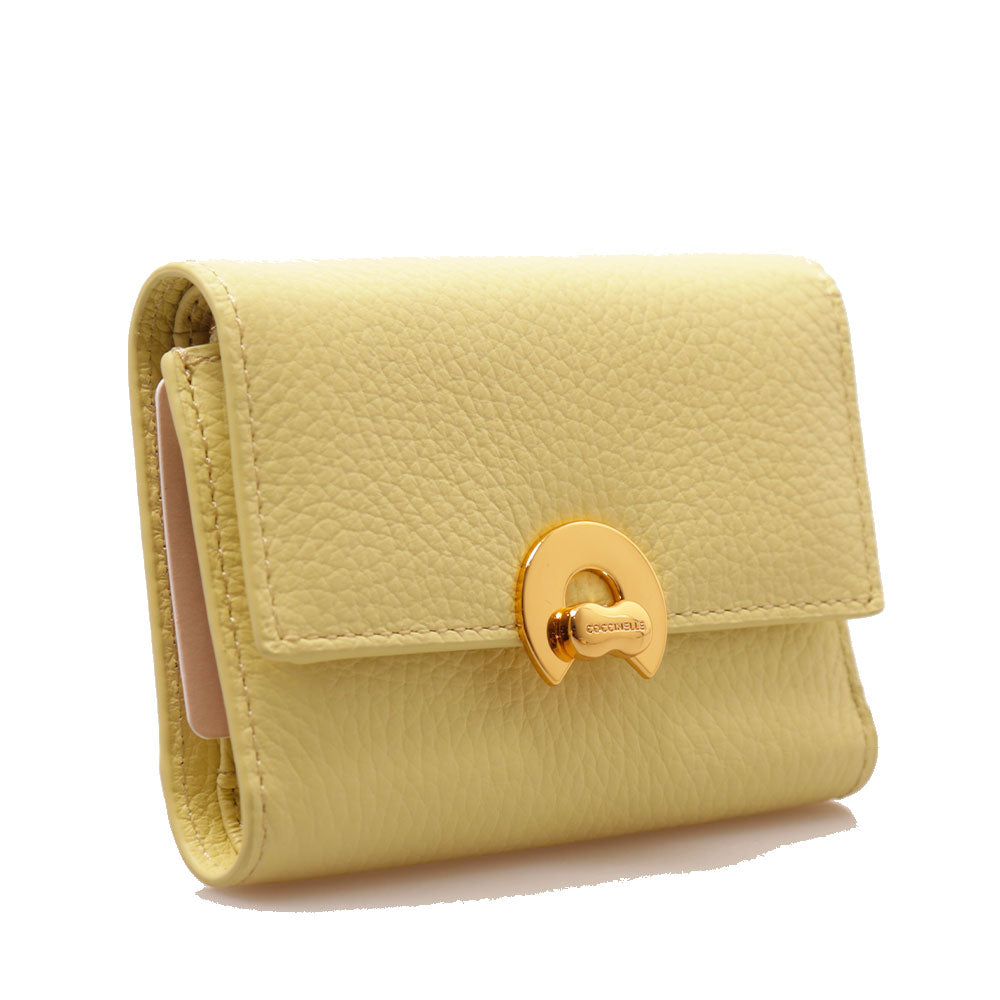 Portafoglio Donna Piccolo COCCINELLE in Pelle Colore Lime Wash Linea Binxie