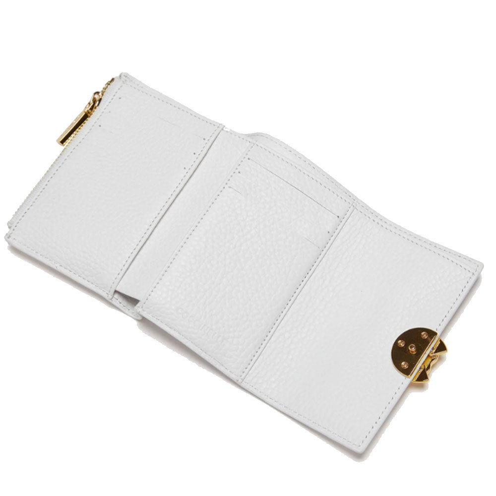 Portafoglio Donna Piccolo COCCINELLE in Pelle Colore Brillant White Linea Binxie
