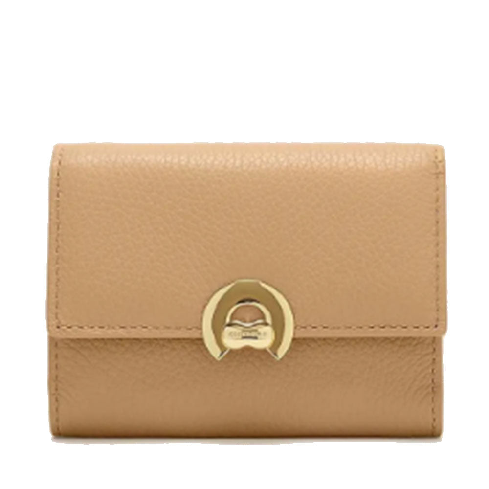 Portafoglio Donna Piccolo COCCINELLE in Pelle Colore Fresh Beige Linea Binxie