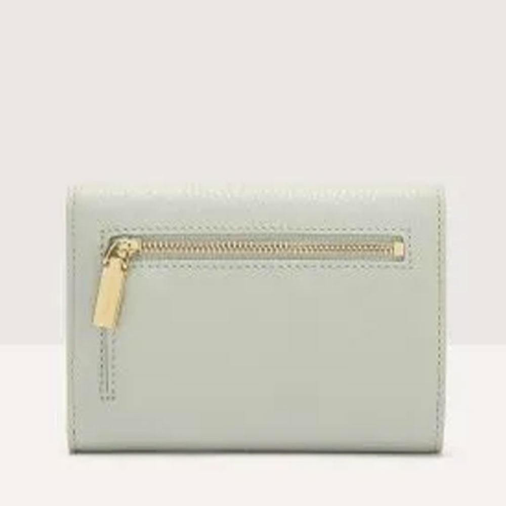 Portafoglio Donna COCCINELLE in Pelle Colore Celadon Green Linea Binxie Misura Piccola