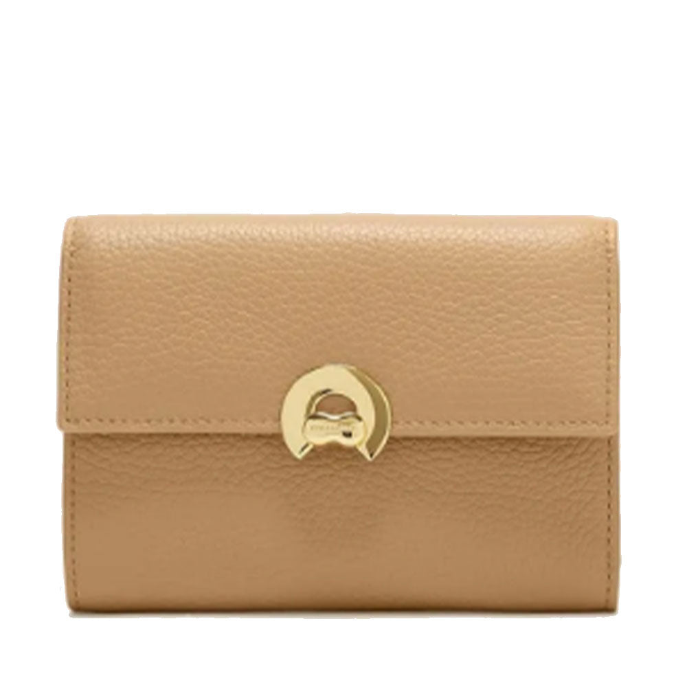 Portafoglio Donna COCCINELLE in Pelle Colore Fresh Beige Linea Binxie Misura Piccola