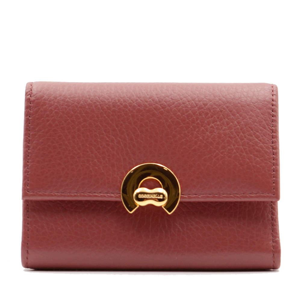 Portafoglio Donna COCCINELLE in Pelle Colore Brandy Linea Binxie Misura Piccola