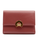 Women's COCCINELLE Small Wallet in Brandy Leather, Binxie Line