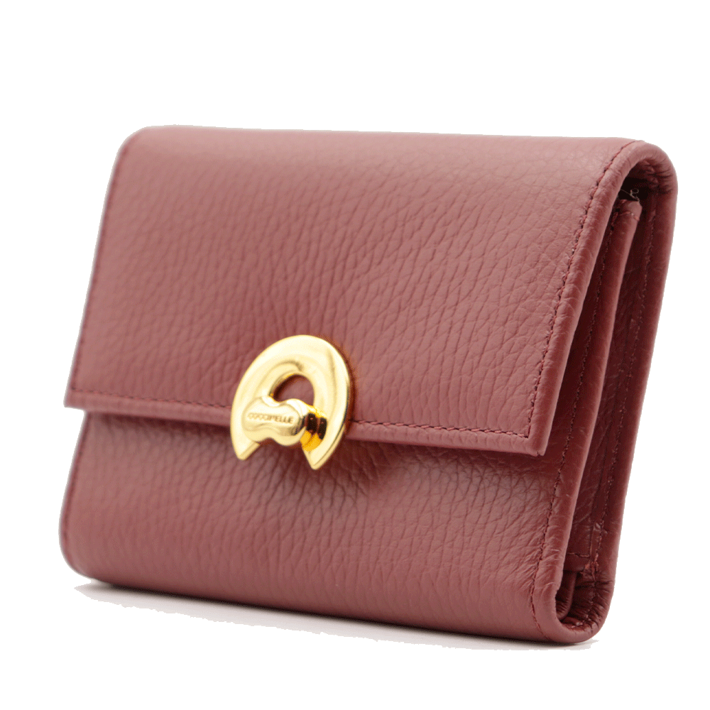 Portafoglio Donna COCCINELLE in Pelle Colore Brandy Linea Binxie Misura Piccola