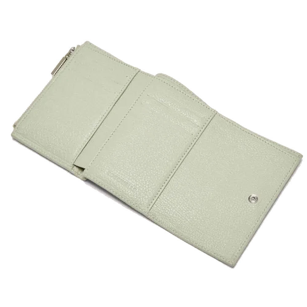 Portafoglio Donna Piccolo COCCINELLE in Pelle Celadon Green Linea Myrine