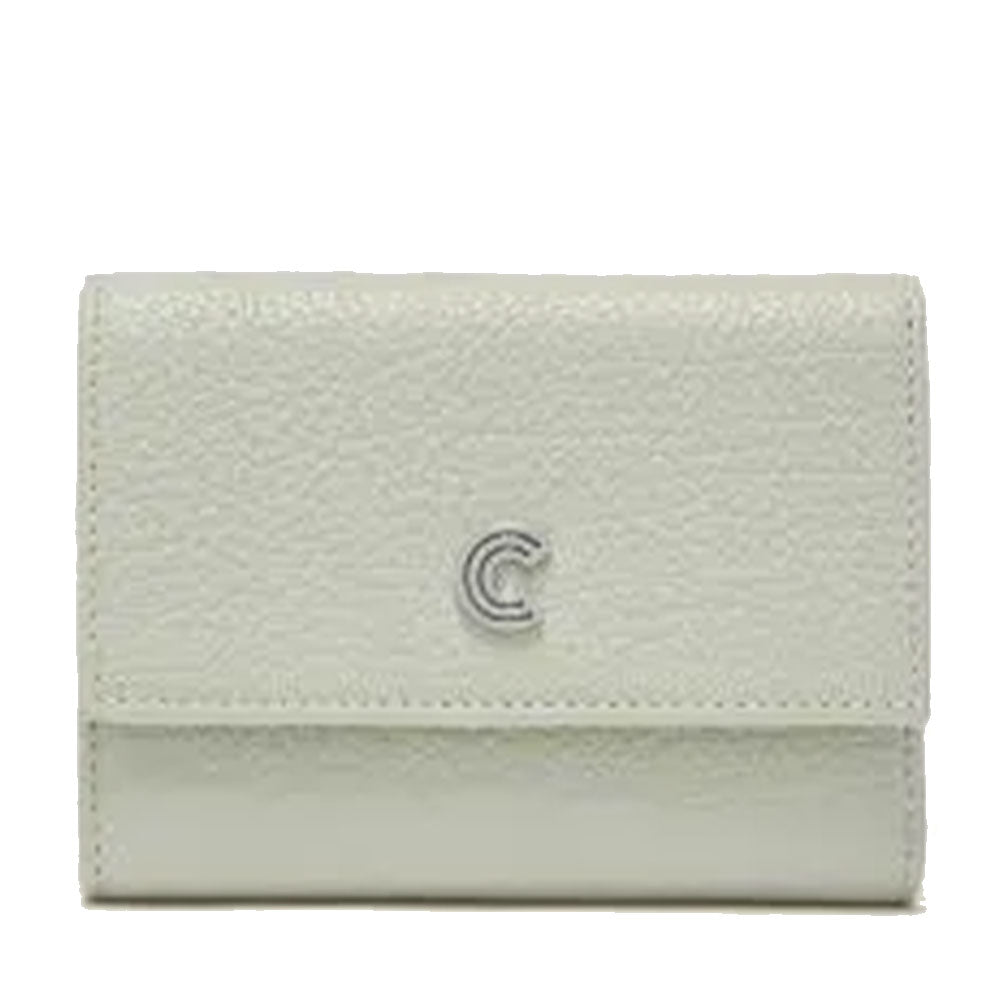Portafoglio Donna Piccolo COCCINELLE in Pelle Celadon Green Linea Myrine
