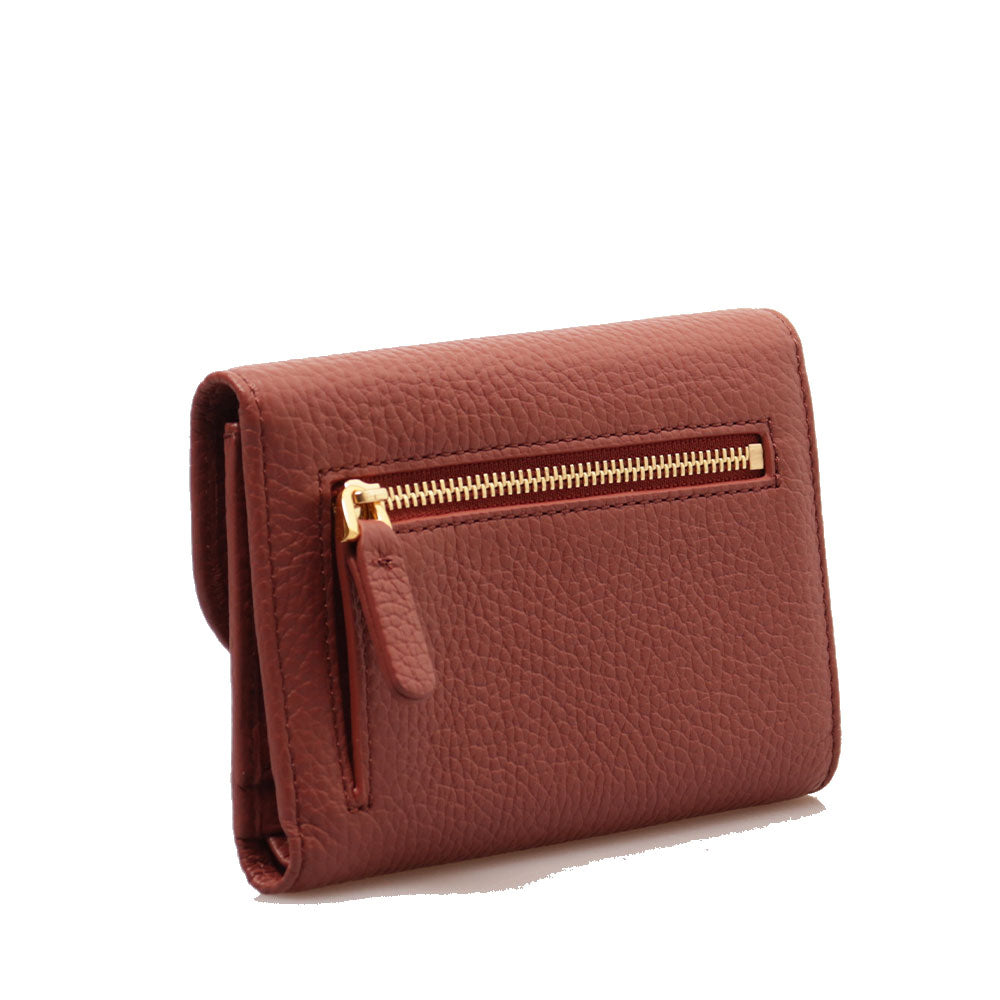 Portafoglio Donna Piccolo COCCINELLE in Pelle Brandy Linea Dew