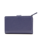 Portafoglio Donna con Doppio Scomparto COCCINELLE in Pelle Royal Blue Linea Dew