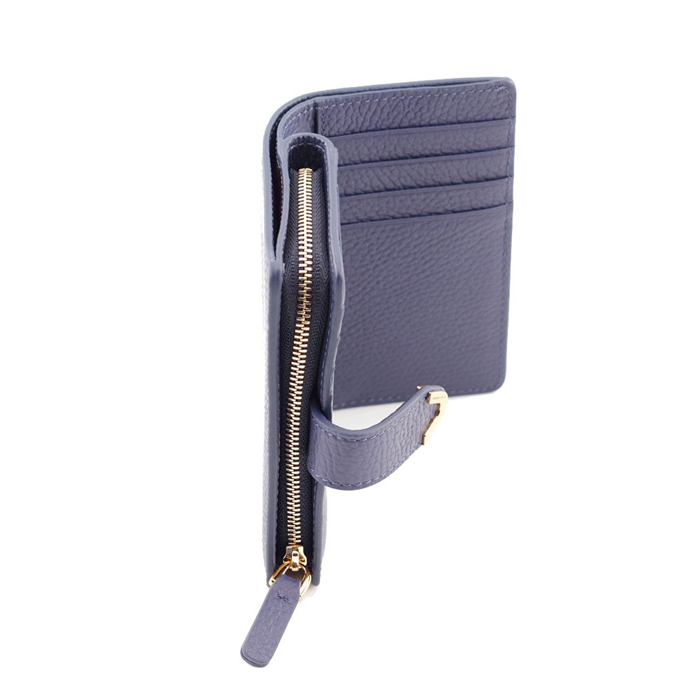 Portafoglio Donna con Doppio Scomparto COCCINELLE in Pelle Royal Blue Linea Dew