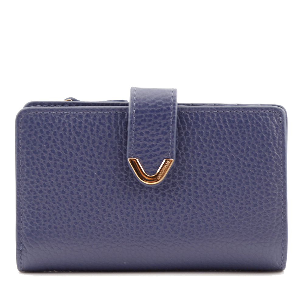Portafoglio Donna con Doppio Scomparto COCCINELLE in Pelle Royal Blue Linea Dew