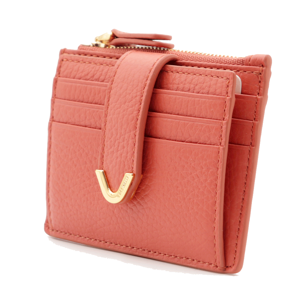 Portacarte Donna COCCINELLE in Pelle Grenadine Red Linea Dew