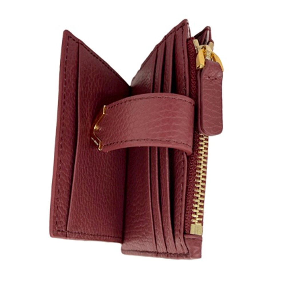 Portacarte Donna COCCINELLE in Pelle Brandy Linea Dew