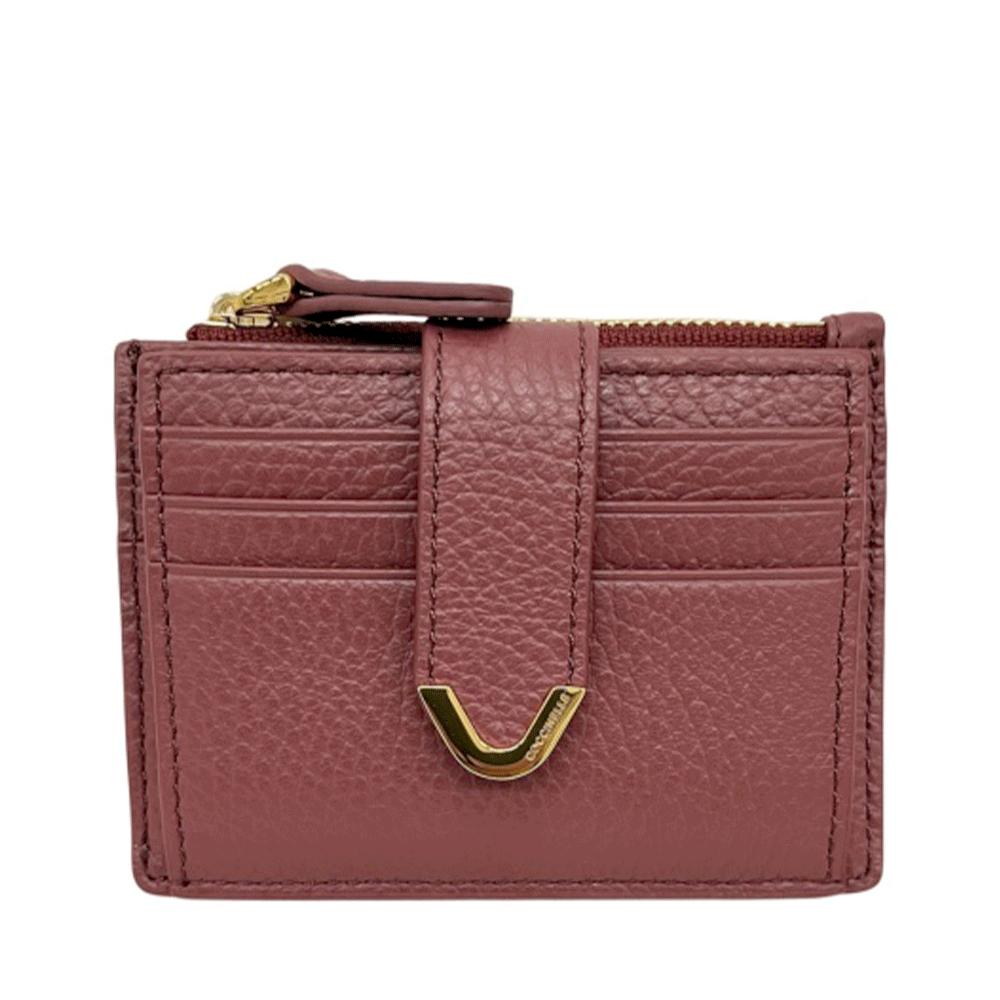 Portacarte Donna COCCINELLE in Pelle Brandy Linea Dew