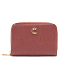 Portafoglio Donna Zip Around COCCINELLE in Pelle Brandy Linea Kelsey Misura Piccola