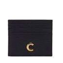 COCCINELLE Damen Kartenetui aus schwarzem Leder Kelsey Line