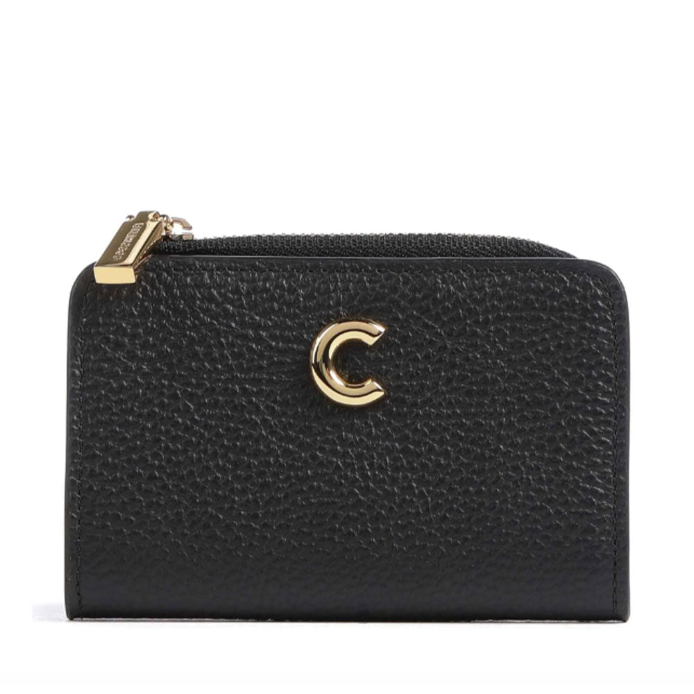 Portafoglio Donna Mini COCCINELLE in Pelle Nera Linea Kelsey