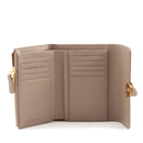 Portafoglio Donna COCCINELLE in Pelle Warm Taupe Linea Campus con Zip Posteriore
