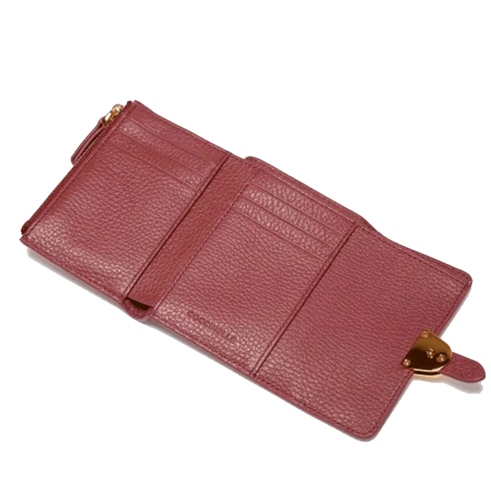 Portafoglio Donna COCCINELLE in Pelle Colore Brandy Linea Campus Misura Piccola