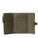 Portafoglio Donna COCCINELLE in Pelle Laurel Green - Lambskin White - Fondant Brown Linea Campus Multicolor