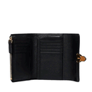 Portafoglio Donna COCCINELLE in Pelle Nero - Lambskin White - Cuir Linea Campus Multicolor