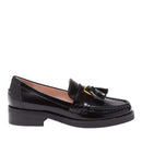 COCCINELLE Damenschuhe Mokassin aus schwarzem Leder