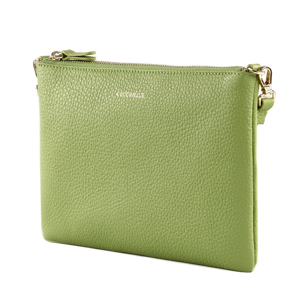 Borsa Donna a Tracolla COCCINELLE in Pelle Gacamole Linea Best Small