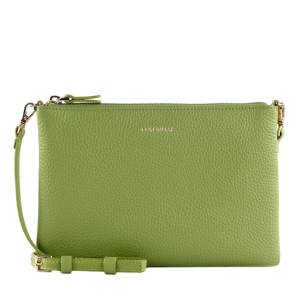 Borsa Donna a Tracolla COCCINELLE in Pelle Gacamole Linea Best Small