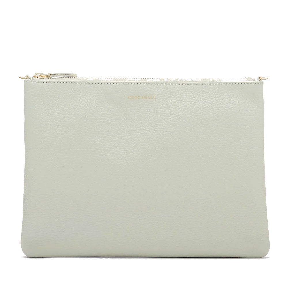 Borsa Donna a Tracolla COCCINELLE in Pelle Celadon Green Linea Best Medium