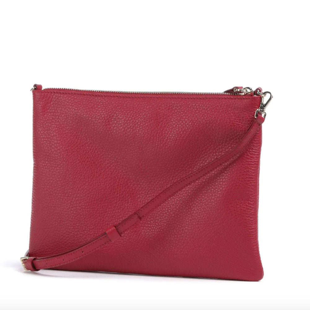 Borsa Donna a Tracolla COCCINELLE in Pelle Sangria Linea Best Medium