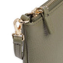 Borsa Donna a Tracolla COCCINELLE in Pelle Laurel Green Linea Best Small