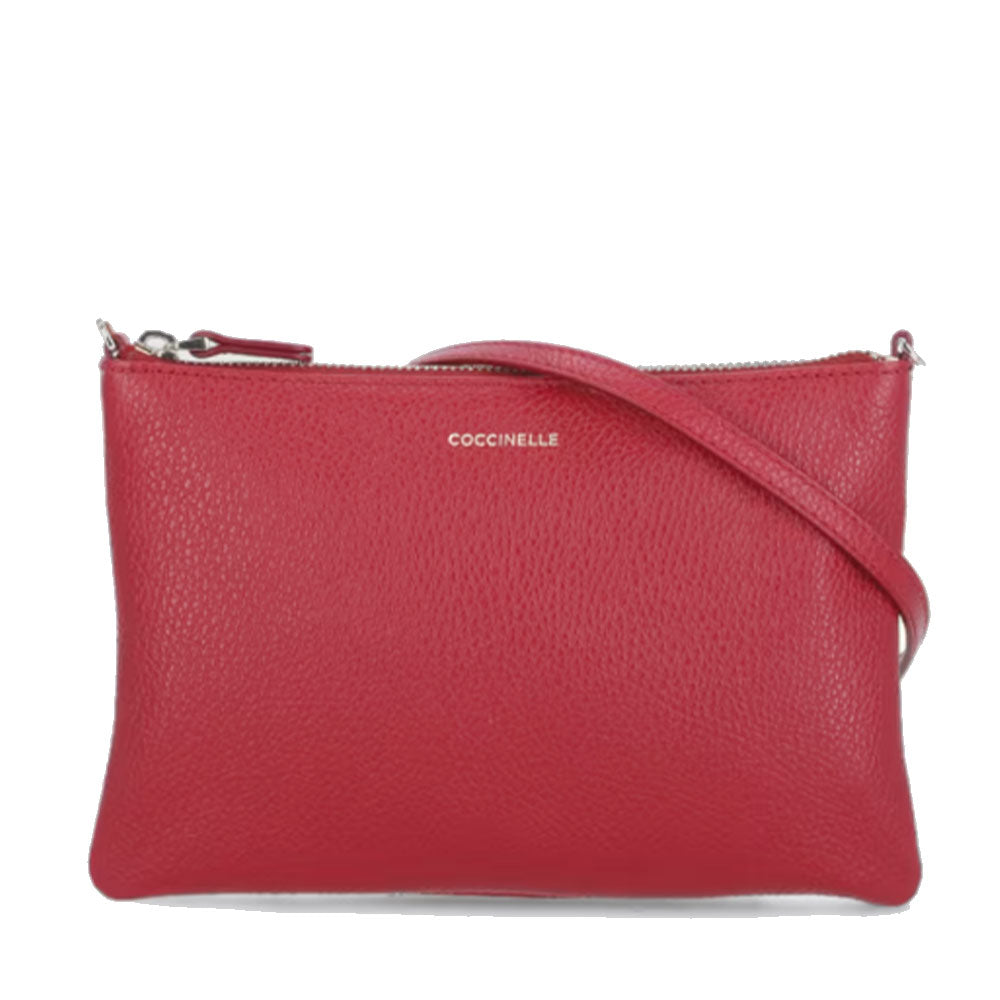 Borsa Donna a Tracolla COCCINELLE in Pelle Sangria Linea Best Small