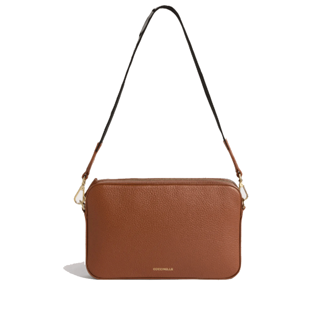 Borsa Donna a Tracolla COCCINELLE Linea Tebe Colore Cognac