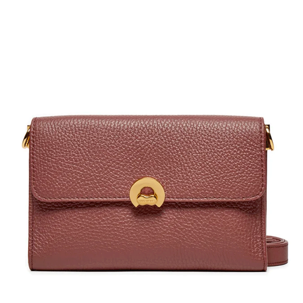 Borsa Donna a Tracolla COCCINELLE in Pelle linea Binxie Mini colore Brandy