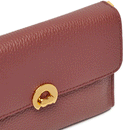 Women's Leather Crossbody Bag COCCINELLE Binxie Mini in Brandy