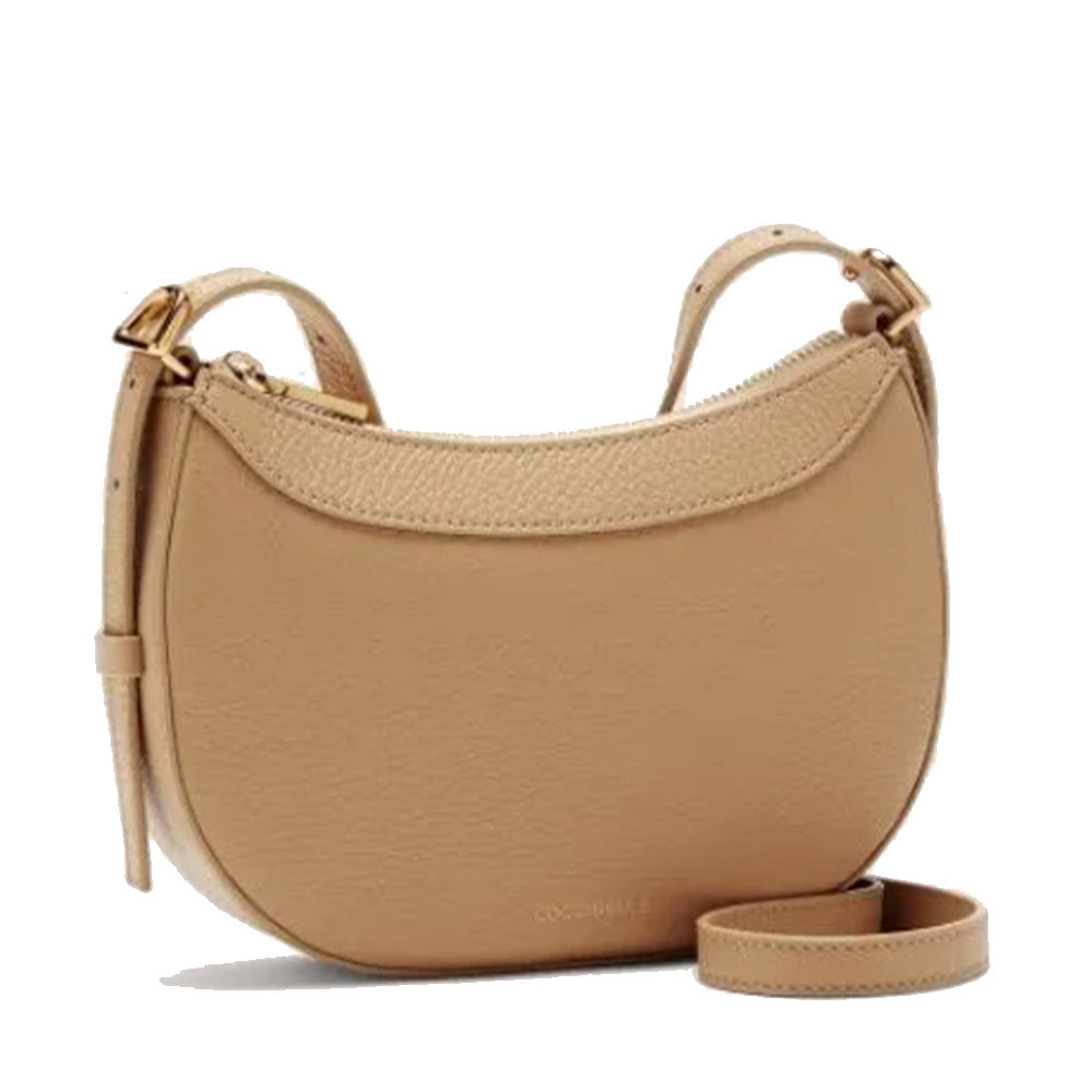 COCCINELLE Damen Umhängetasche aus frischem beigefarbenem Leder Whisper Line
