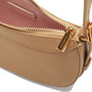 COCCINELLE Damen Umhängetasche aus frischem beigefarbenem Leder Whisper Line