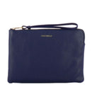 COCCINELLE Damen Clutch aus königsblauem Leder Alias ​​​​Line