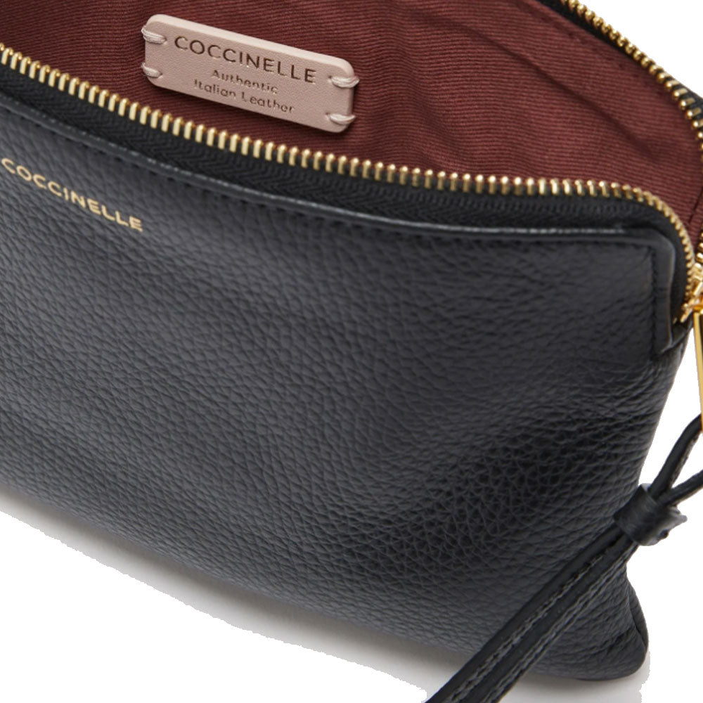 Pochette Donna COCCINELLE in Pelle Nera Linea Alias Misura Media